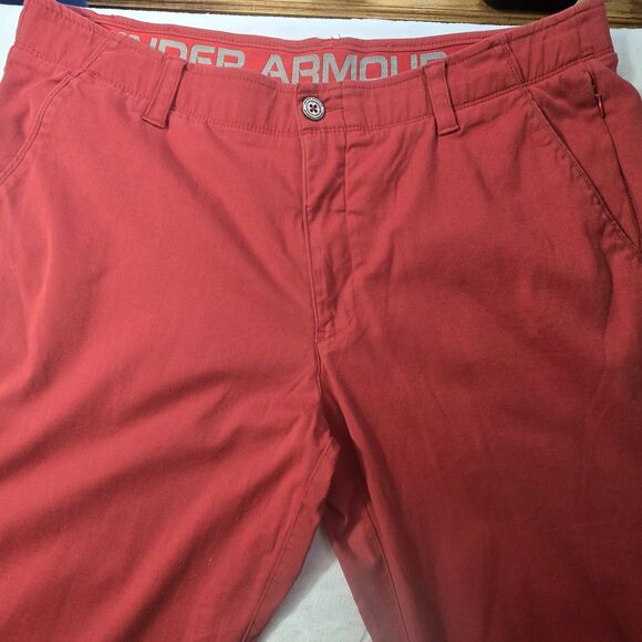 Under Armour Stretch Khakis  Men's 38 X 30 Straight Leg Red - Picture 4 of 6